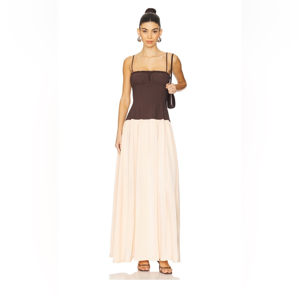 WeWoreWhat corset maxi dress